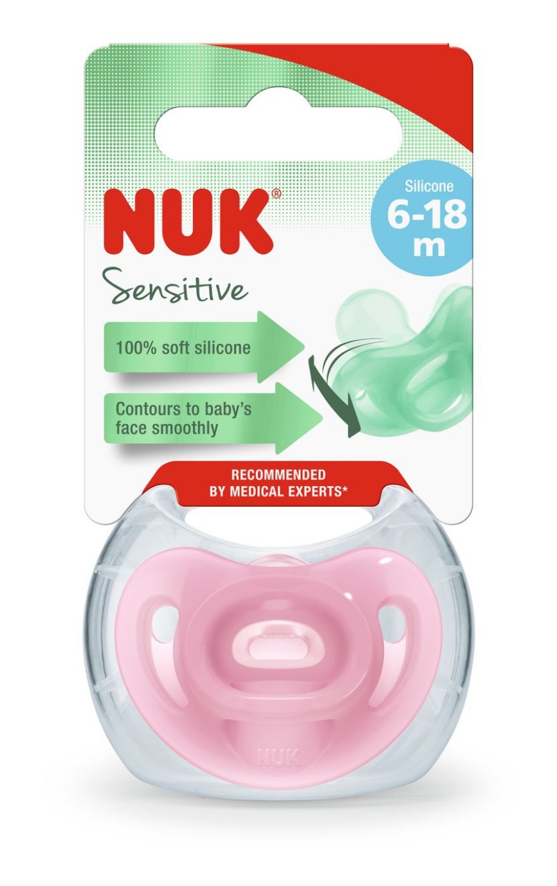 NUK Dudlík Sensitive, 6-18 měsíců box
